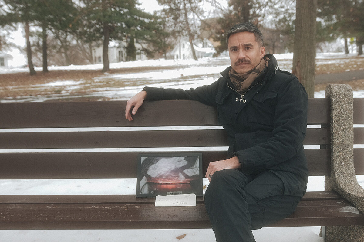 Thaiphy outdoors on bench 3 2