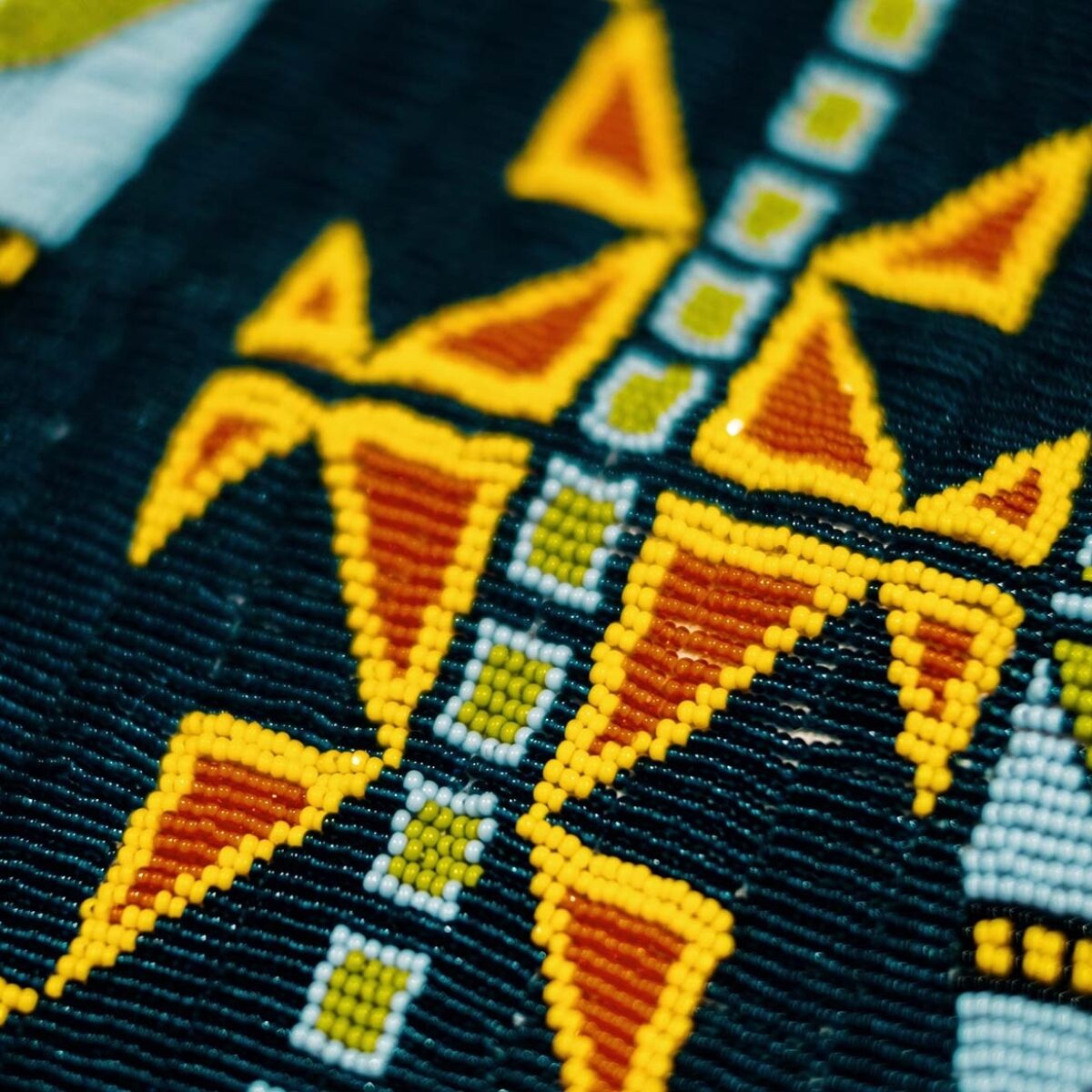 Intricate and colorful beadwork