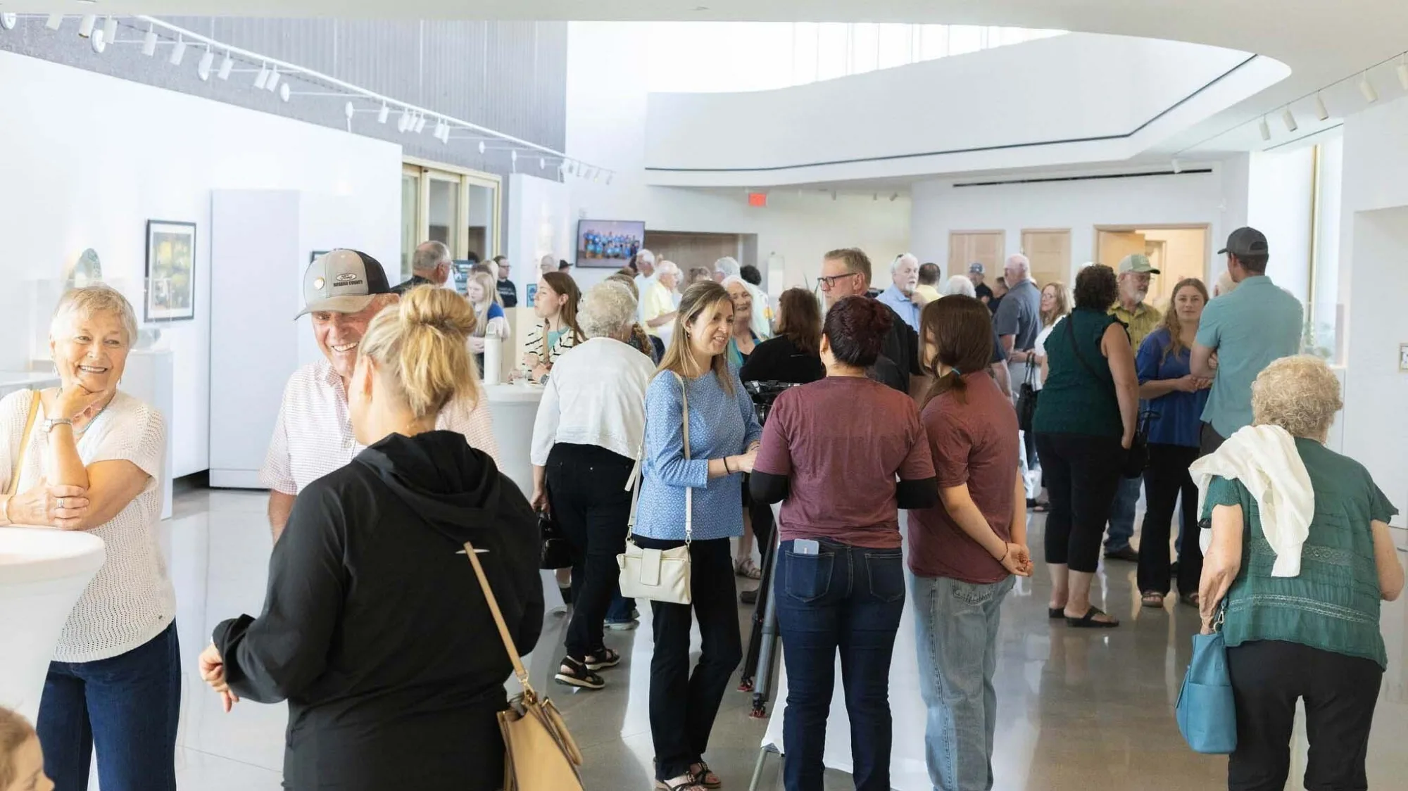 Reception in the Warroad RiverPlace gallery