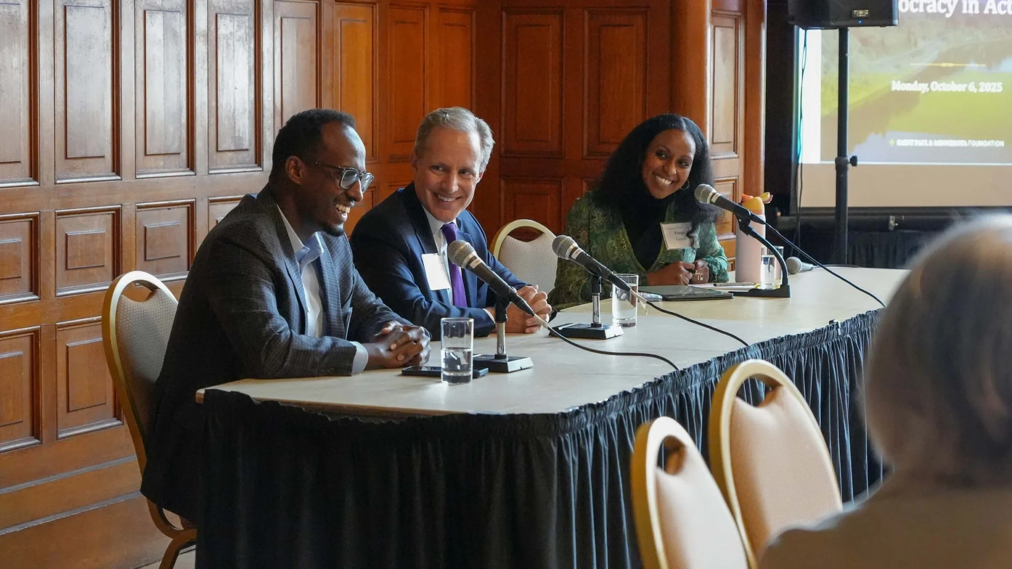 Panelists at the Giving Together Democracy event Panelists at the Giving Together Democracy event