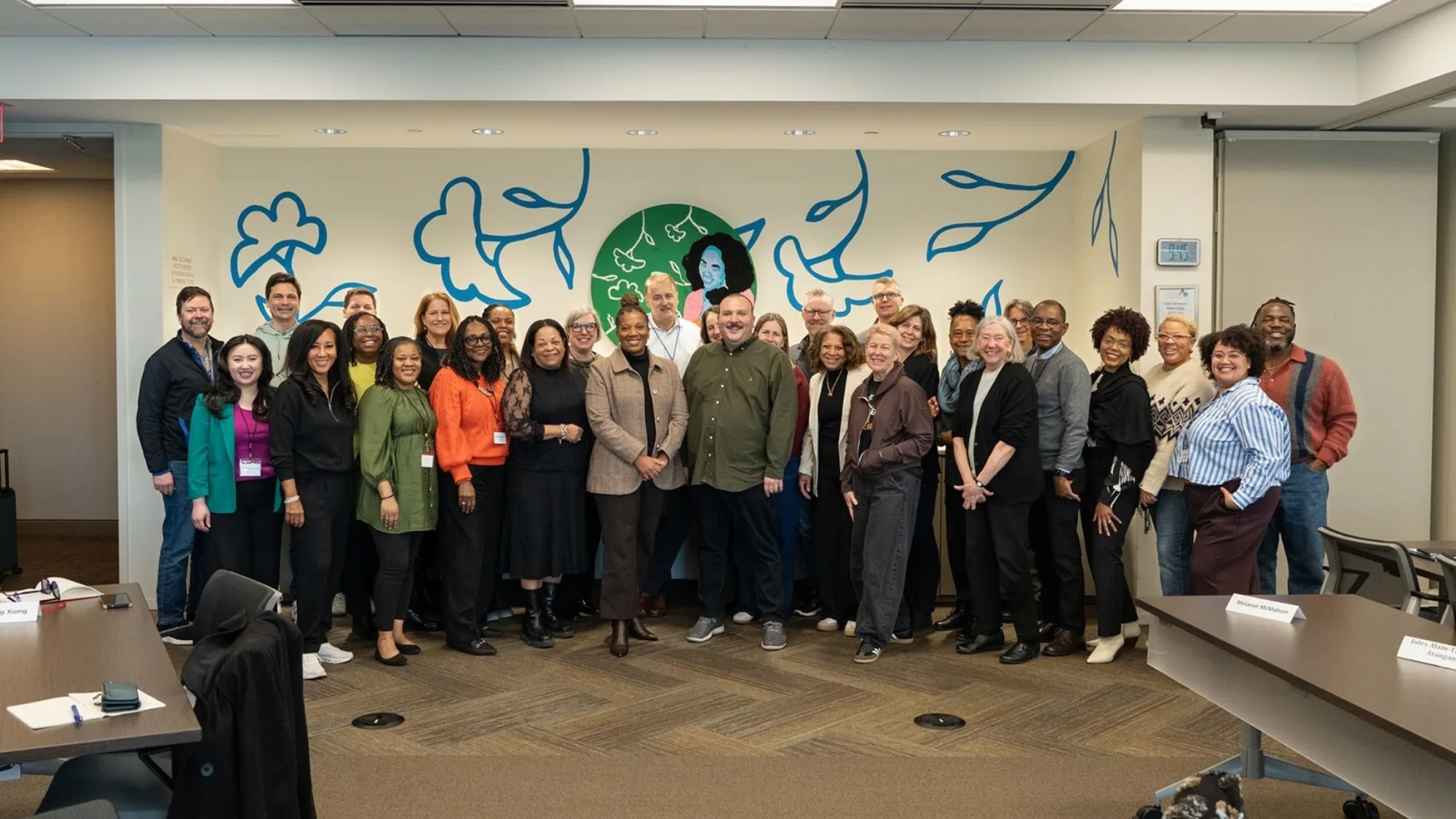 Group of housing leaders together at the learning exchange