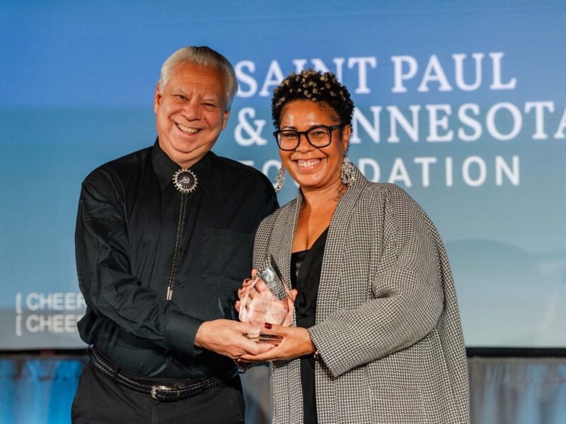Dr Jolly with Jametta Raspberry at the Facing Race Awards Dr Jolly with Jametta Raspberry at the Facing Race Awards