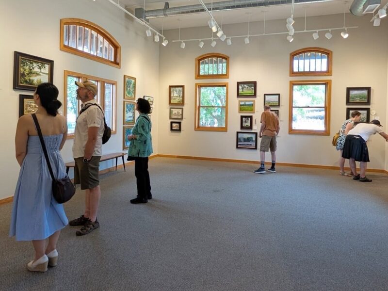 Gallery patrons at Red Wing Arts