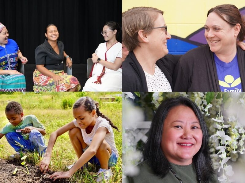 Donors and nonprofits charitable giving collage