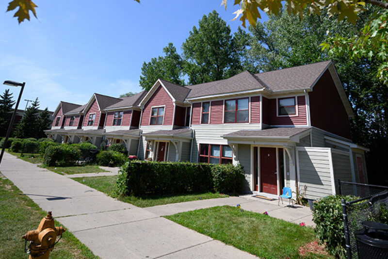 Housing Townhouses on a quiet steet