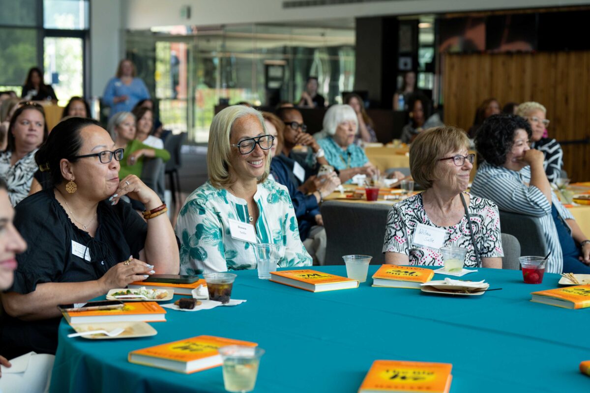 Attendees listening