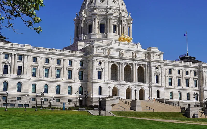 MN State Capitol on a Sunny Day