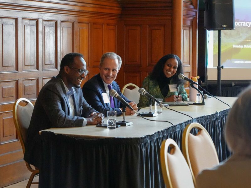 Panelists at the Giving Together Democracy event Panelists at the Giving Together Democracy event