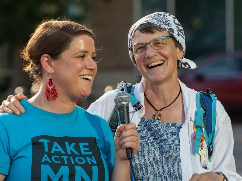 Take Action MN speaker and another woman Take Action MN speaker and another woman