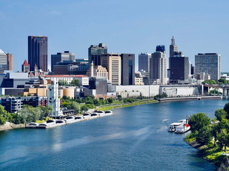 View of downtown Saint Paul from the river
