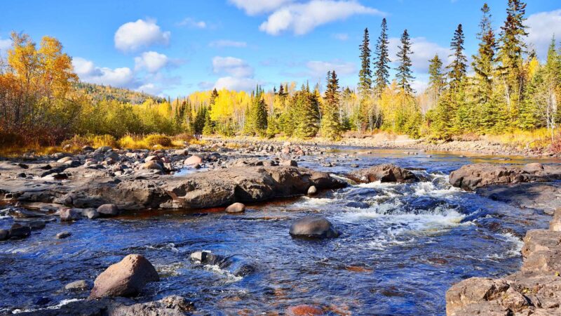 North shore of Minnesota in the fall